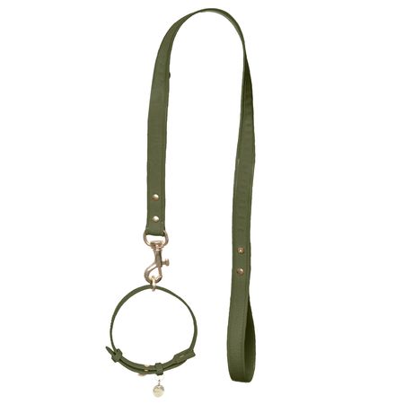 Guia + Coleira Verde Musgo PJ20047 40CM