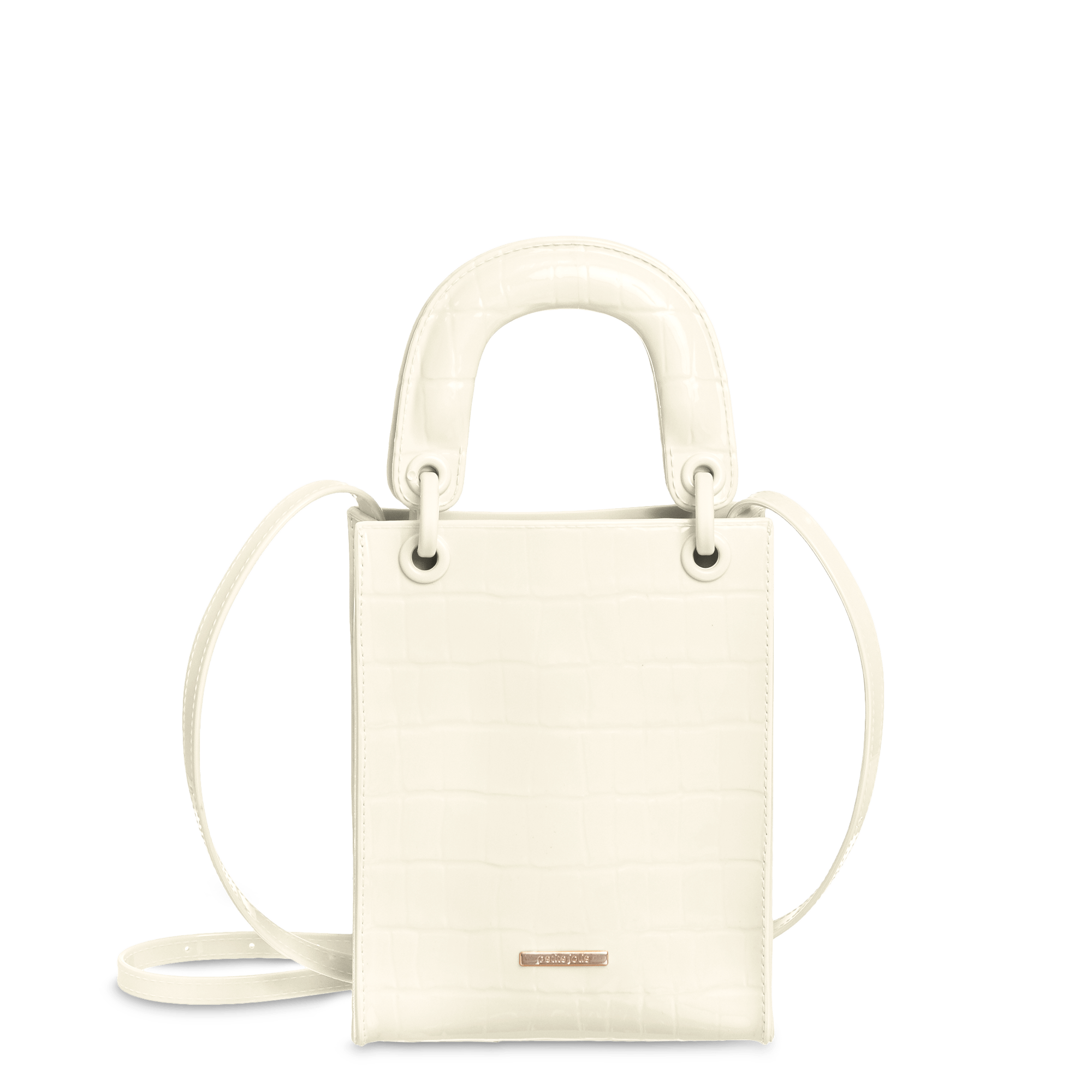 white handle bolsa