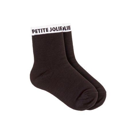 Meia Petite Jolie Lisa Preta/Branco Infantil PJ20086IN 23-26