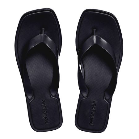 Chinelo Petite Jolie Square Preto/Preto - PJ5805II 35-6