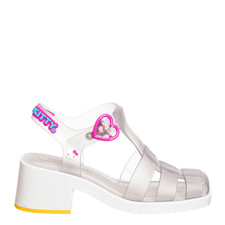 Sandália Hello Kitty Translucido/Branco/Amarelo PJ6575HK 39-0
