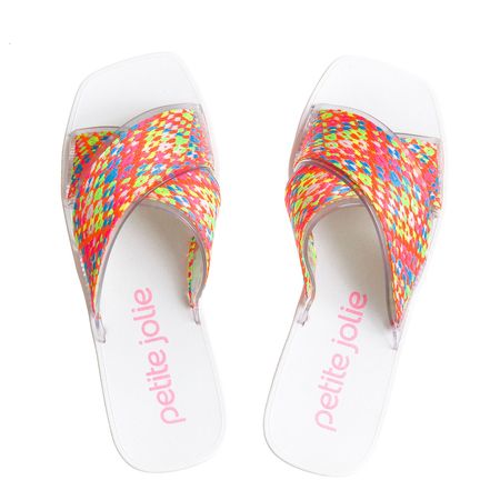 Chinelo Petite Jolie Vibe Translucido/Branco - PJ6437 35