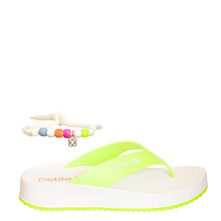 Chinelo Petite Jolie Basic Lemon/Branco PJ6981 37