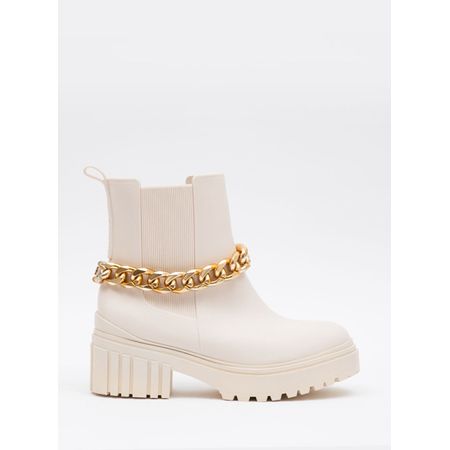 Bota Petite Jolie Chelsea Marfim PJ7148 37-8