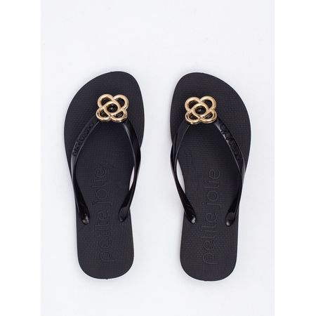 Chinelo Petite Jolie Fresh Preto PJ6979 39-0
