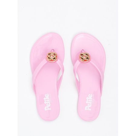 Chinelo Infantil Petite Lucky In Rosa Camelia PJ7333IN 28