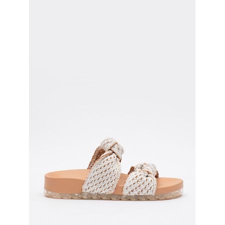 Chinelo Petite Jolie Knit Flat White/Avela PJ7315 38