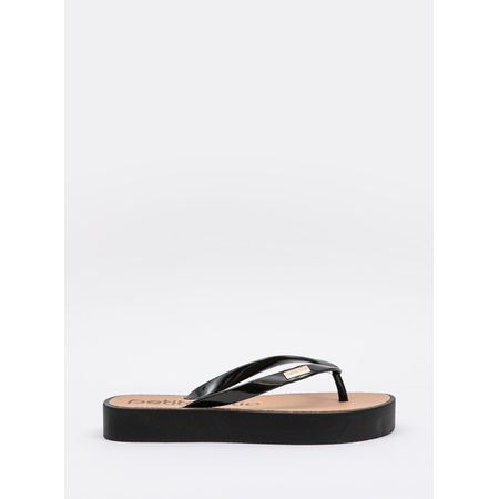 Chinelo Petite Jolie Fresh Up Preto/Preto PJ7221 38
