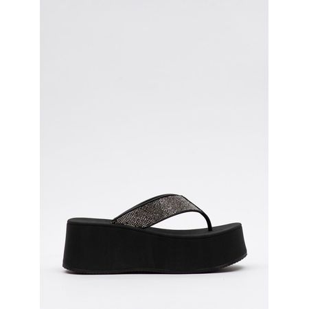 Chinelo Petite Jolie Plus Shine Preto PJ7414 35