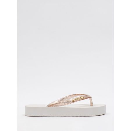 Chinelo Petite Jolie Fresh Up Glitter Ouro Light PJ7321 33-4