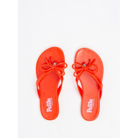 Chinelo Infantil Petite Jolie Lucky In Deep Orange PJ7356IN 27