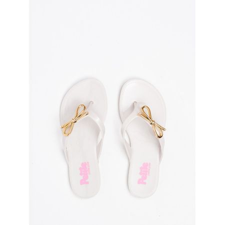 Chinelo Infantil Petite Jolie Lucky In White PJ7512IN 25