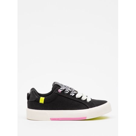 Tênis Petite Jolie Pump Preto/Amarelo Neon PJ7535 33-4