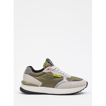 Tênis Petite Jolie Retro Running Olive Green/White PJ7541 33-4
