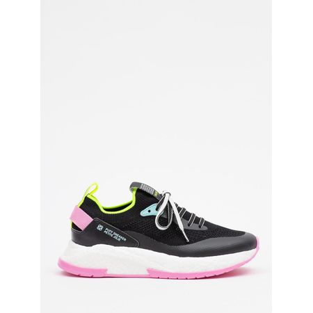Tênis Petite Jolie Puff Sneaker Preto/Branco/Pink PJ7130II 33-4