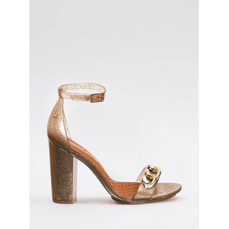 Sandália Petite Jolie Isabele Glitter Ouro Light PJ7527 39