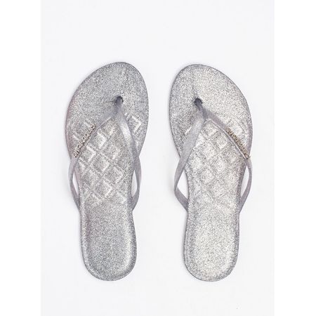 Chinelo Petite Jolie Express II Full Glitter Prata PJ1535II 33