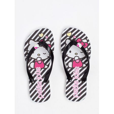 Chinelo Petite Jolie Fresh In Hello Kitty Preto 8 PJ7206INHK 25-6