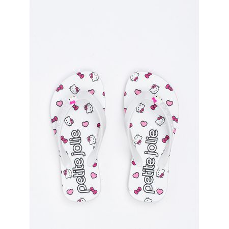 Chinelo Infantil Hello Kitty Branco/Sola Branco PJ7206INHK 29-0