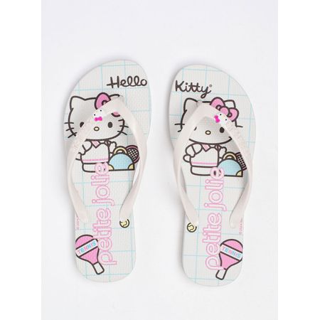 Chinelo Hello Kitty White/White/Hello Kitty 7 PJ7206HK 33-4