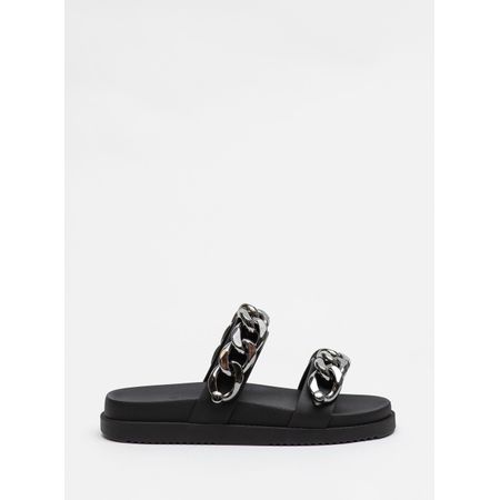 Chinelo Petite Jolie New Preto/Grafite PJ7635 33-4