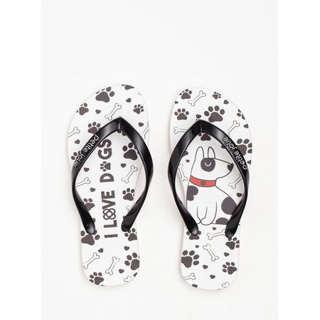 Chinelo Petite Jolie Fresh In Preto/White/Dog 7 PJ6969IN 25-6