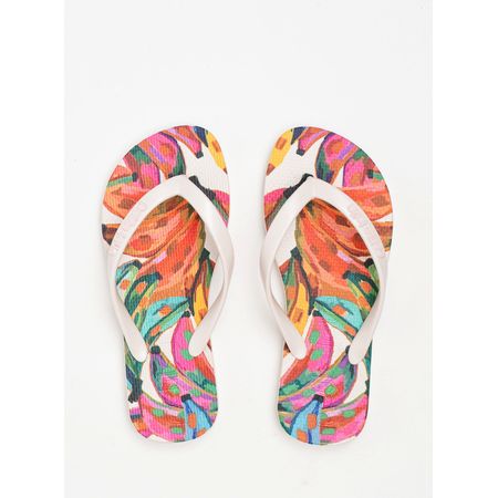 Chinelo Petite Jolie Fresh In White/Tropical 16 PJ6969IN 25-6