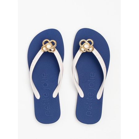 Chinelo Petite Jolie Fresh White/Sola Dark Blue PJ6979 33-4