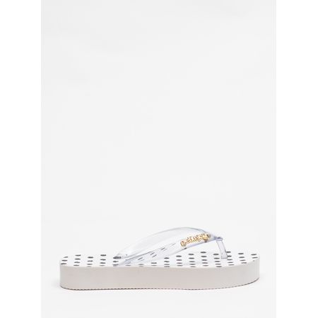 Chinelo Petite Jolie Fresh Up Translúcido/White/Poa PJ7354 33-4