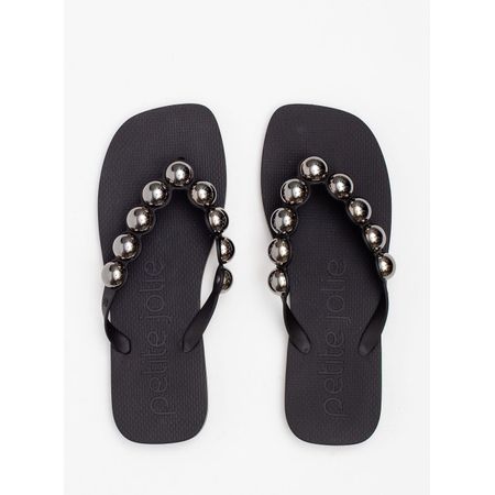 Chinelo Petite Jolie Refresh Bold Preto PJ7631 33-4