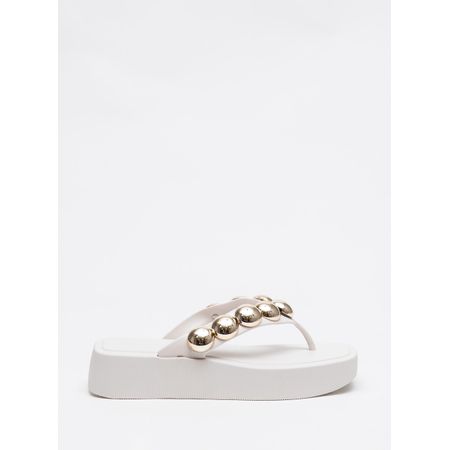 Chinelo Petite Jolie Hit White/Ouro PJ7139 33-4
