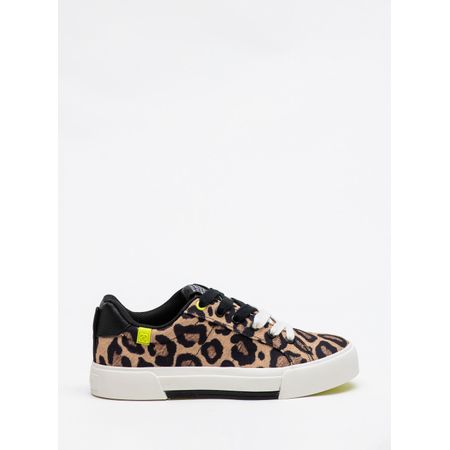 Tênis Petite Jolie Pump Onça/Sola Limão PJ7535 33-4
