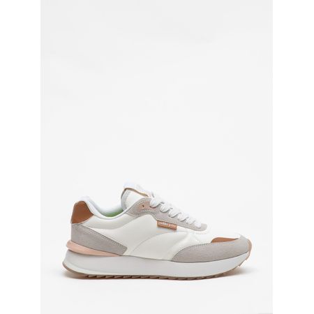 Tênis Petite Jolie Retro Running Branco/Avela Light PJ7541 33-4