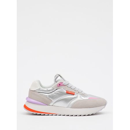 Tênis Petite Jolie Retro Running Prata/White/Ice PJ7541 33-4