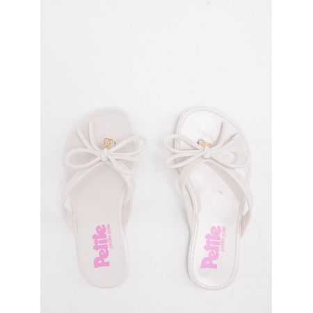 Chinelo Infantil Petite Jolie Lucky In White/Rosa PJ7356IN 26