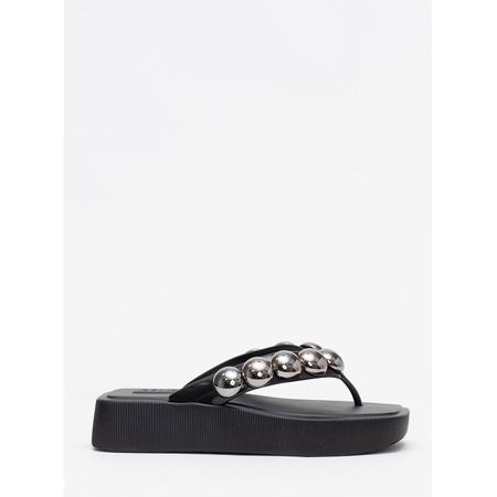 Chinelo Petite Jolie Hit Preto/Grafite PJ7139 39-0