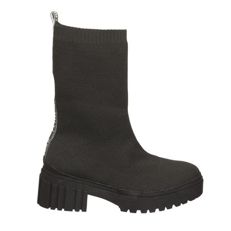 Bota Petite Jolie Knit Boot Preto/Sola Preto - PJ6735 39-0