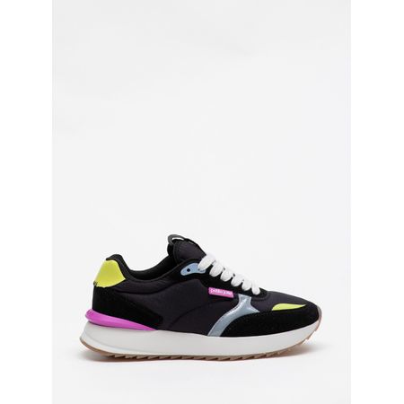 Tênis Petite Jolie Retro Running Preto/Avela Light PJ7541 33-4