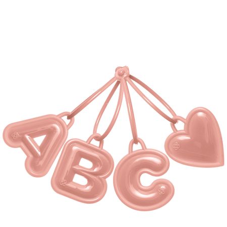 Chaveiro de Letras Rosa Antigo PJ6023 H