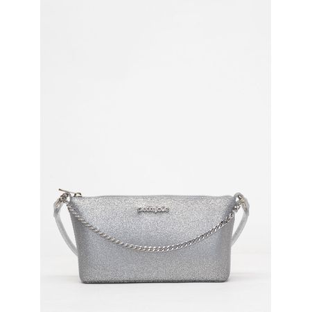 Bolsa Petite Jolie Sasha Full Glitter Prata PJ11339A