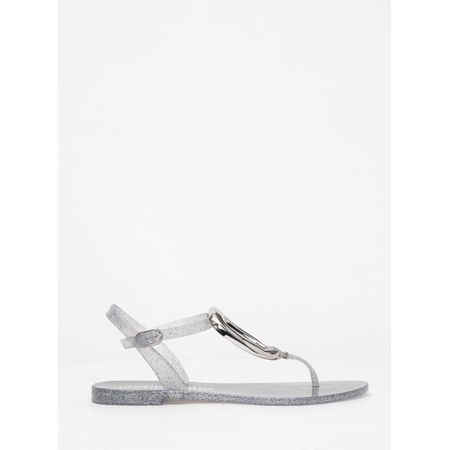 Sandália Petite Jolie Noah II Full Glitter Prata PJ7683 33