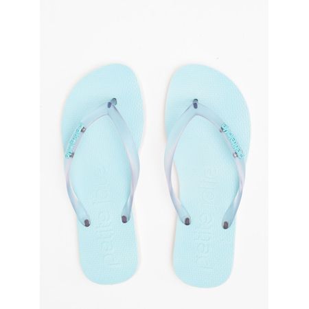 Chinelo Petite Jolie Fresh Translúcido/Bubble Blue PJ7701 33-4