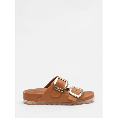 Chinelo Petite Jolie Lovin' Flat Doce De Leite PJ7279 33-4