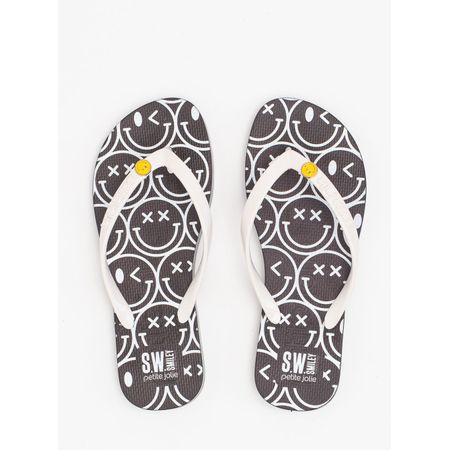 Chinelo Petite Jolie Fresh Preto/S.W.Smiley® 3 PJ7668SM 33-4