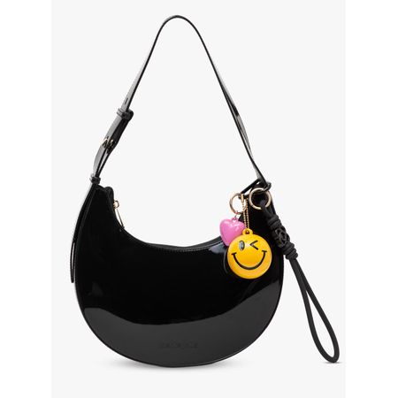 Bolsa Petite Jolie S.W.Smiley® Moon Preto PJ11332SM
