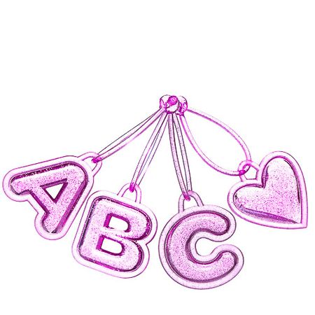 Chaveiro De Letra Bubble Pink PJ6023 B