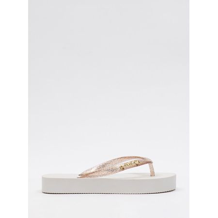 Chinelo Petite Jolie Fresh Up Glitter Ouro Light PJ7321 38