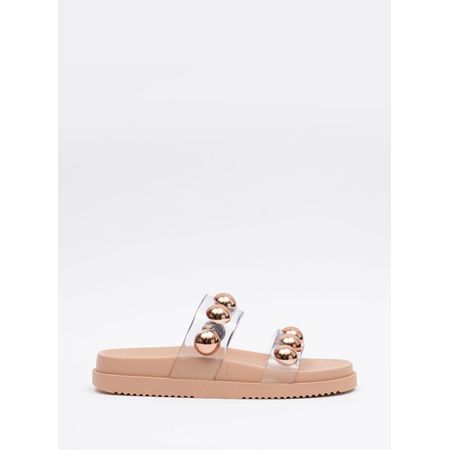 Chinelo Petite Jolie Ice Translucido/Mocca PJ7186 39-0