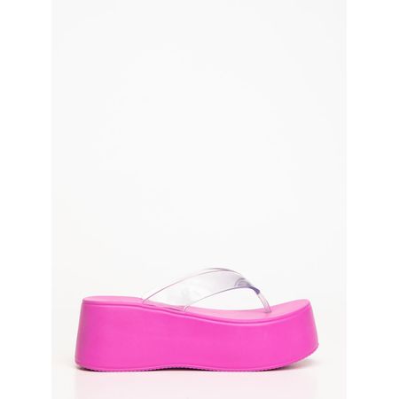 Chinelo Petite Jolie Plus II Translúcido/Fucsia PJ7703 38