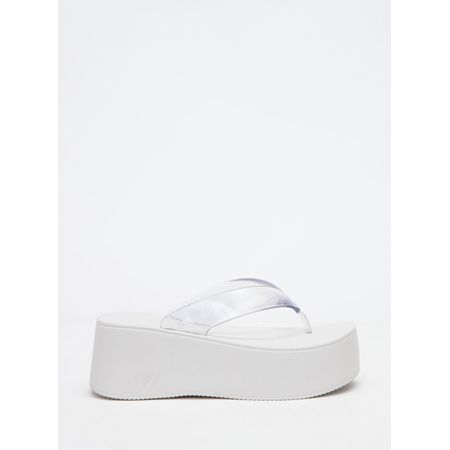Chinelo Petite Jolie Plus II Translúcido/White PJ7703 33-4